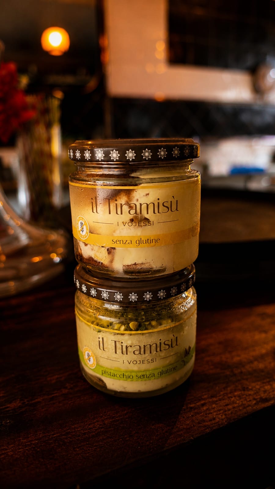 Tiramisú artesano en tarro: clásico y pistacho, sin gluten